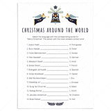 Scandinavian Christmas Game Around The World Printable by LittleSizzle