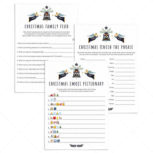 Family Christmas Games Bundle Digital Download by LittleSizzle