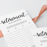 Retirement Party Game Scattergories Instant Download