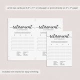 Retirement Party Game Scattergories Instant Download