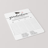 Printable Graduation Game Scattergories