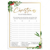 Christmas Scattergories Printable by LittleSizzle