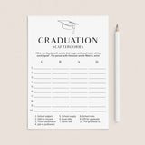Simple Graduation Game Scattergories Printable by LittleSizzle