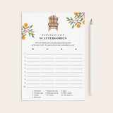 Printable Retirement Game Scattergories by LittleSizzle