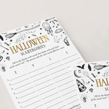 Witchy Halloween Party Game Scattergories