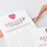 Breakup Party Game Scattergories Printable