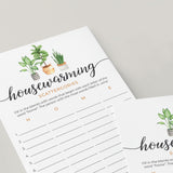 Housewarming Scattergories Game Printable