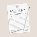 Modern Minimal Graduation Party Games Bundle