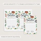 Ugly Christmas Sweater Game Scattergories Printable