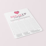 Breakup Party Game Scattergories Printable