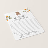 Printable Retirement Game Scattergories