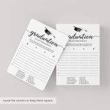 Printable Graduation Game Scattergories