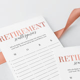 Women's Retirement Party Game Scattergories Printable