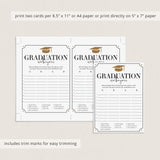 Grad Scattergories Graduation Party Game Printable