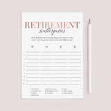 Women's Retirement Party Game Scattergories Printable by LittleSizzle