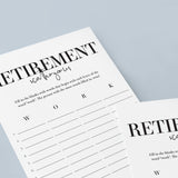 Modern Retirement Party Games Bundle Printable