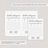 Simple Bridal Shower Game Scattergories Download