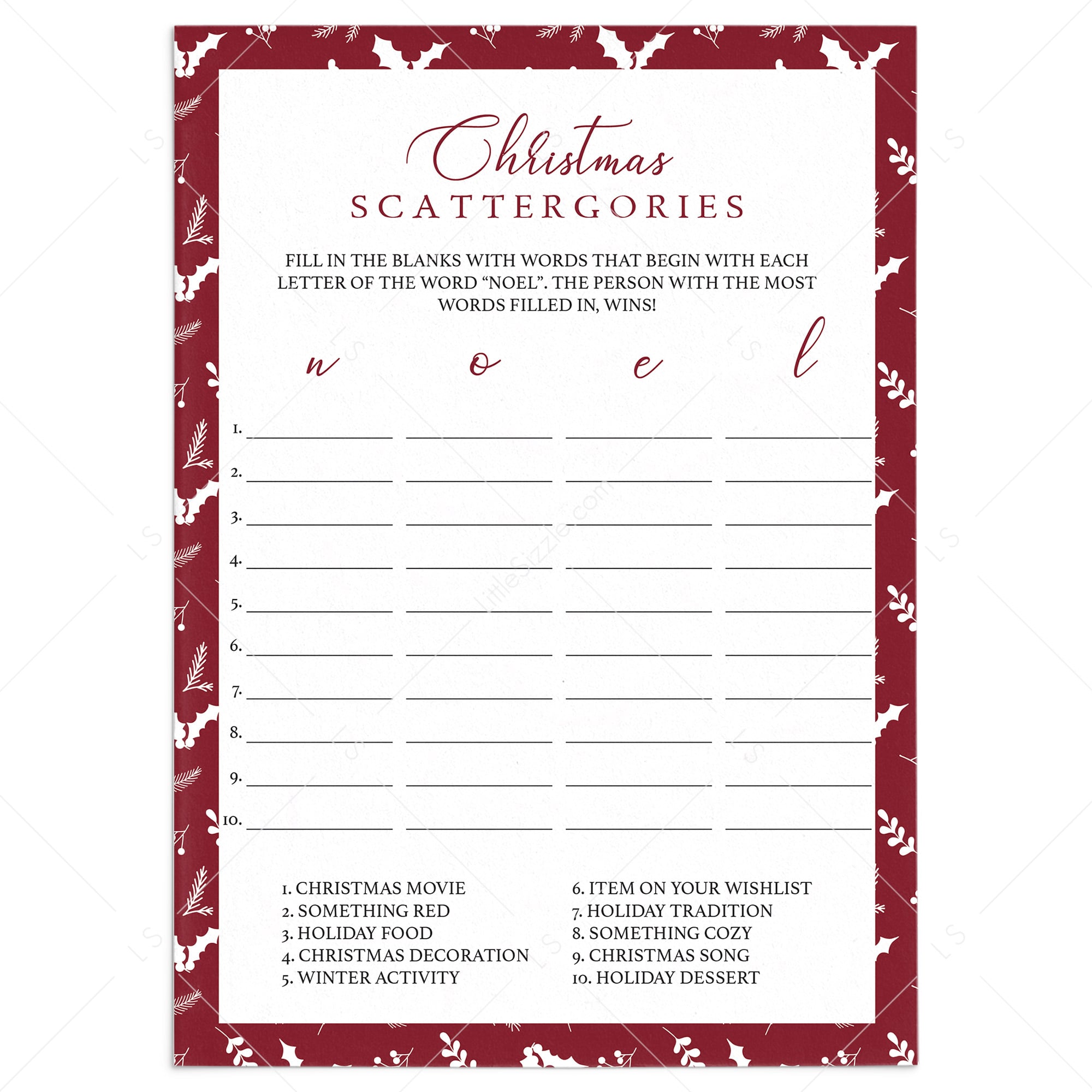 Funny Christmas Game For Groups by LittleSizzle