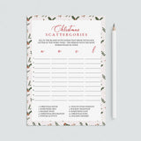 Scattergories Christmas Game Download by LittleSizzle