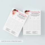 Valentine's Day Game Scattergories Instant Download