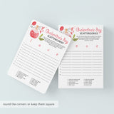 Scattergories Game for Girls Party Instant Download