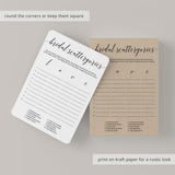 Calligraphy Bridal Shower Games Package Instant Download