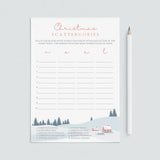 Printable Holiday Game Scattergories by LittleSizzle