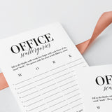 Office Party Game Scattergories Printable