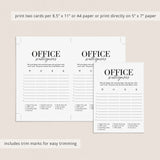 Office Party Game Scattergories Printable