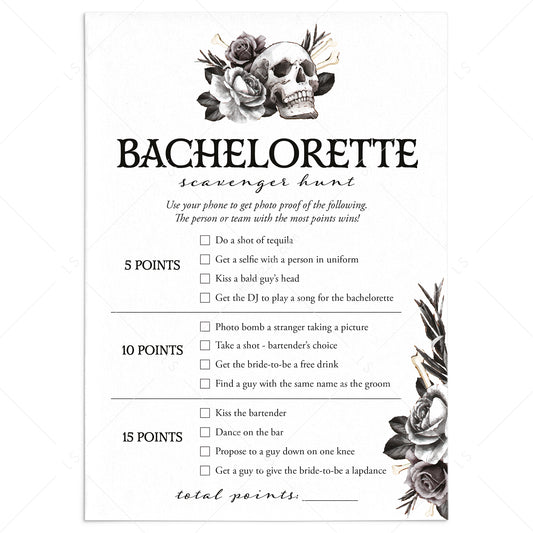 Bride or Die Hen Night Scavenger Hunt Printable by LittleSizzle