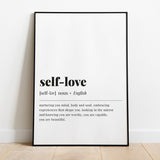 Self-Love Definition Print Instant Download