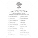 Family Reunion Selfie Scavenger Hunt Printable by LittleSizzle