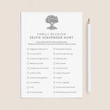 Family Reunion Selfie Scavenger Hunt Printable by LittleSizzle