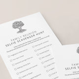 Family Reunion Selfie Scavenger Hunt Printable