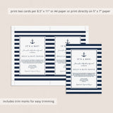 Boy baby shower long distance invite template by LittleSizzle