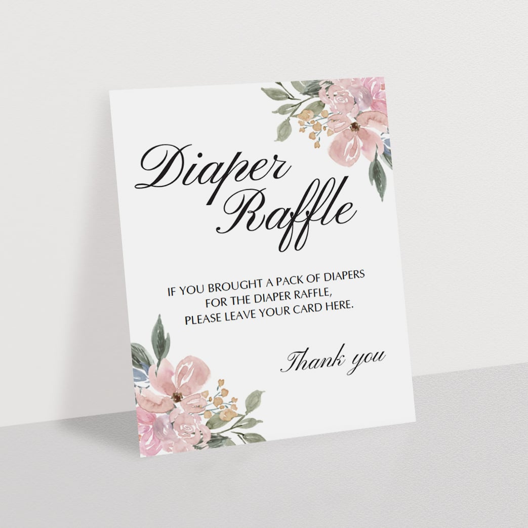 Editable PDF download for girl shower by LittleSizzle