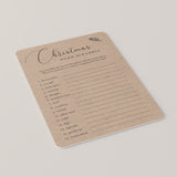Word Scramble Christmas Game Rustic Kraft Printable