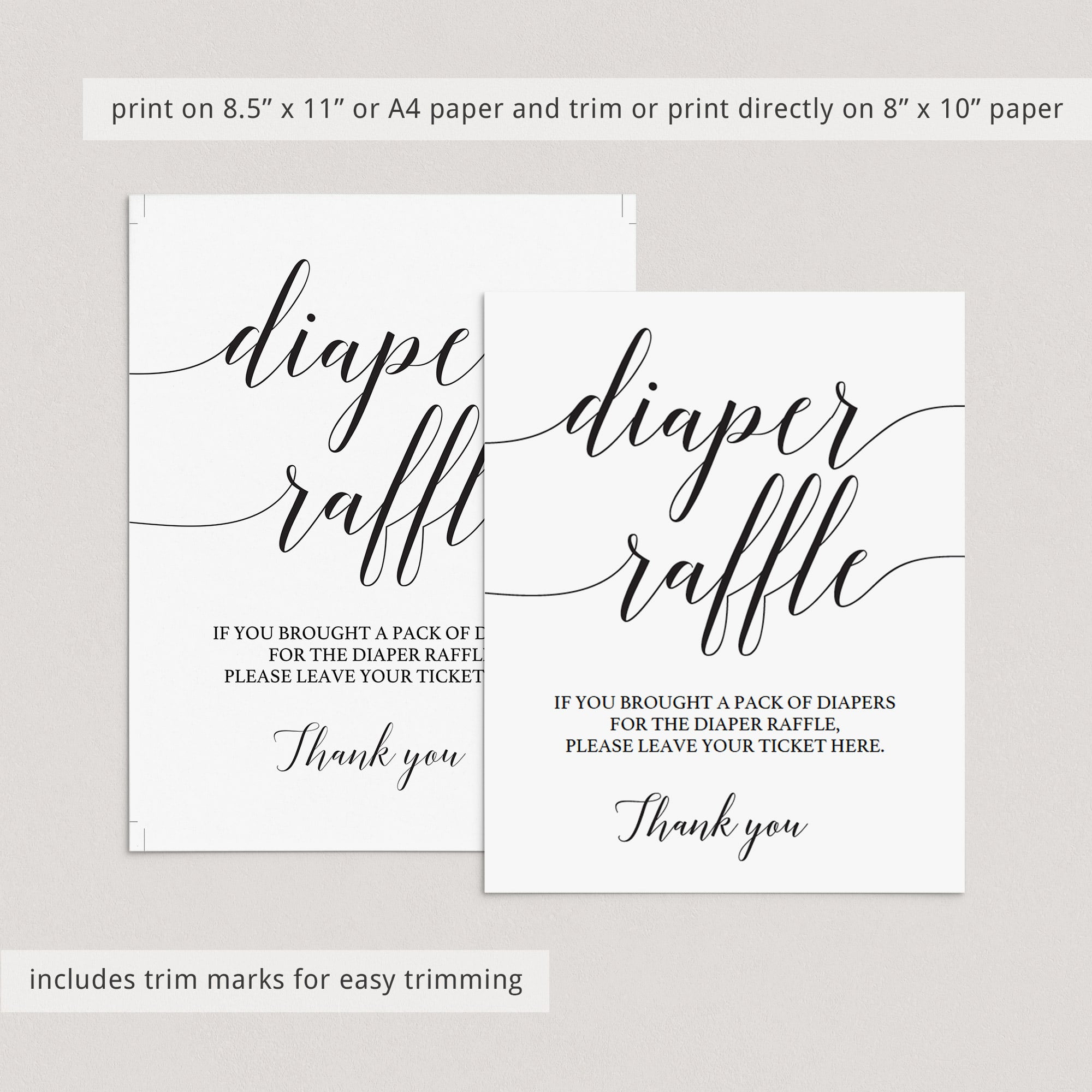 Simple baby shower decorations printable by LittleSizzle