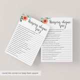 Printable baby shower games nursery rhymes by LittleSizzle
