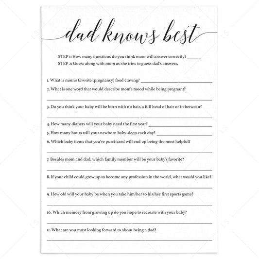Couples baby shower game template by LittleSizzle