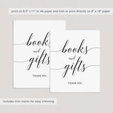 Baby books and gifts table sign by LittleSizzle