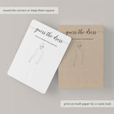 Kraft paper look bridal shower games by LittleSizzle