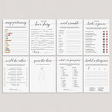 Elegant Bridal Shower Games Pack Download by LittleSizzle