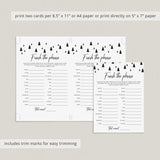 Minimal Christmas Party Game Finish The Phrase Printable