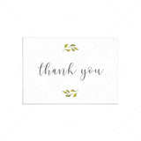 Printable thank you note cards with watercolor greenery by LittleSizzle