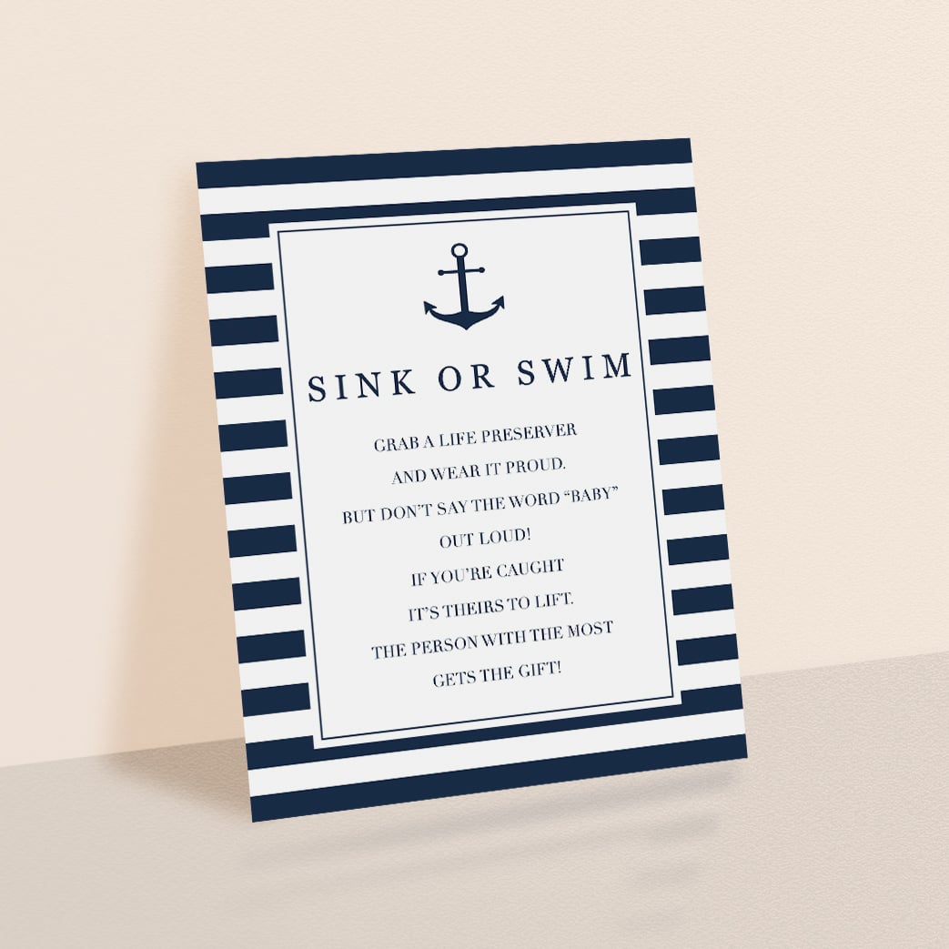Sink or swim baby shower game download by LittleSizzle