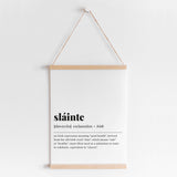 Sláinte Definition Print Instant Download