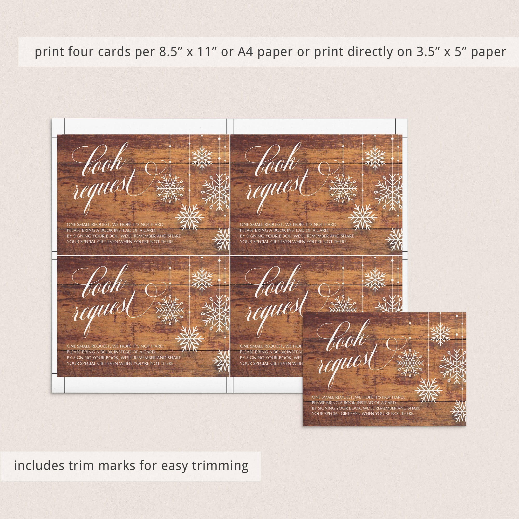 Rustic baby shower invitation insert templates by LittleSizzle