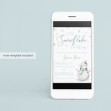 Winter Wonderland Baby Shower Invitation Kit