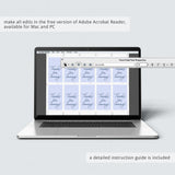 Winter Party Supplies Printable Package